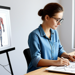 **

"A graphic designer in a modern, bright studio, working on a digital illustration using a drawing tablet. She is wearing a modest, stylish outfit. The studio includes examples of her work on the walls, showcasing a variety of design styles. Fully clothed, appropriate attire, safe for work, perfect anatomy, natural proportions, professional setting, family-friendly, well-formed hands, proper finger count, natural body proportions, high quality."

**