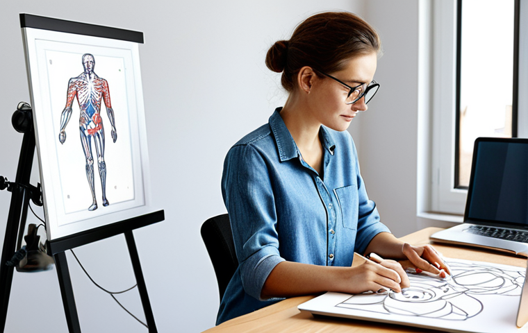 **

"A graphic designer in a modern, bright studio, working on a digital illustration using a drawing tablet. She is wearing a modest, stylish outfit. The studio includes examples of her work on the walls, showcasing a variety of design styles. Fully clothed, appropriate attire, safe for work, perfect anatomy, natural proportions, professional setting, family-friendly, well-formed hands, proper finger count, natural body proportions, high quality."

**
