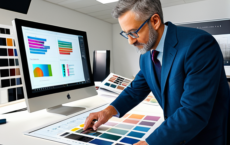 컴퓨터그래픽스운용기능사 자격증 시험의 기출 분석 - Color Theory in Practice**

"A graphic designer, fully clothed in professional attire, meticulously ...